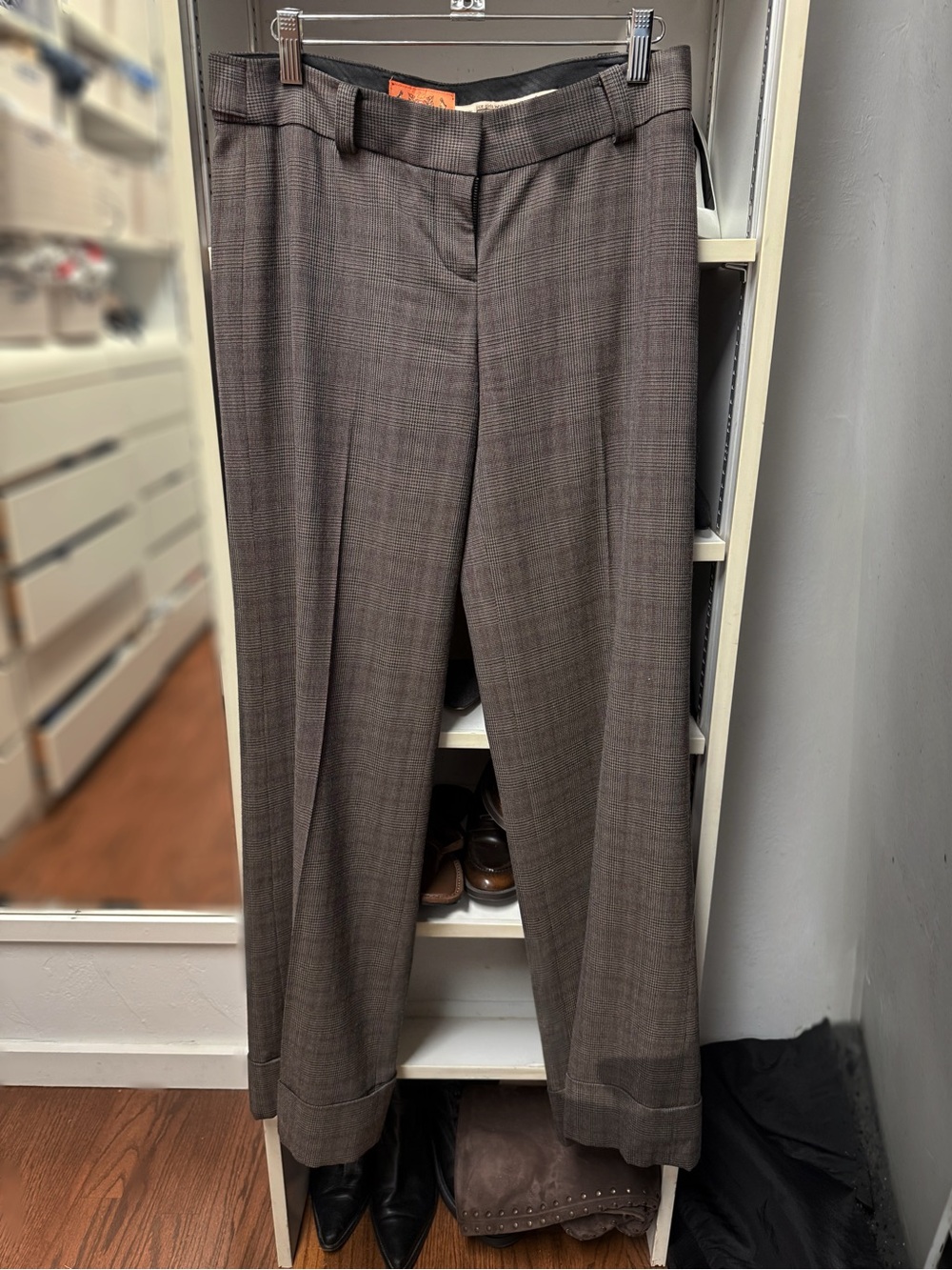 Juicy Couture Brown Plaid Women's Dress Pants